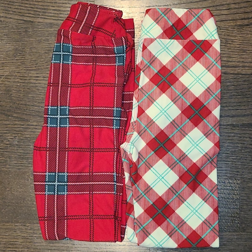 ❤💚Holiday bundle LuLaRoe leggings, L/XL